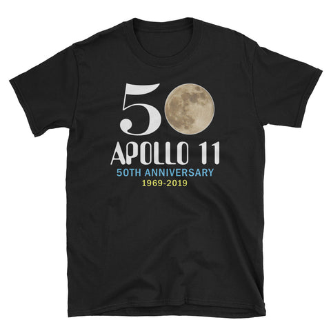 Image of 50 Apollo 11 50th Anniversary Short-Sleeve Unisex T-Shirt, Astronaut Shirt