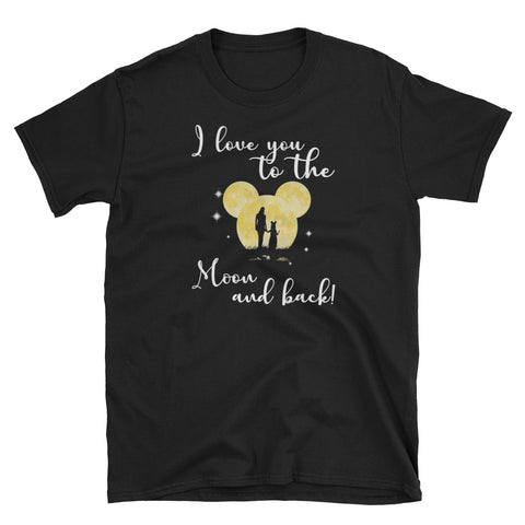 Image of I Love You To The Moon and Back Unisex Softstyle T-Shirt, Mother's Day T-shirt For Mom and Daughter