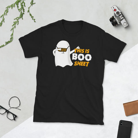 Image of This is Boo Sheet Halloween Ghost Dabbing Short-Sleeve Unisex T-Shirt