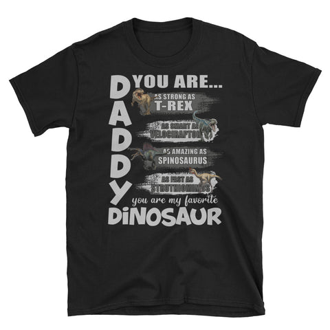 Image of Daddy DinoSaur Short-Sleeve Unisex T-Shirt, Father's Day Shirt For Daddy