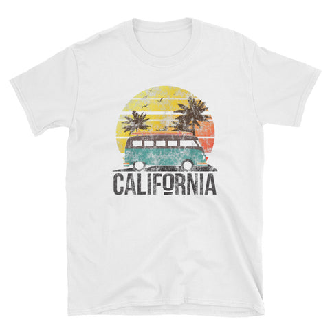 Image of Retro California Beach Short-Sleeve Unisex T-Shirt