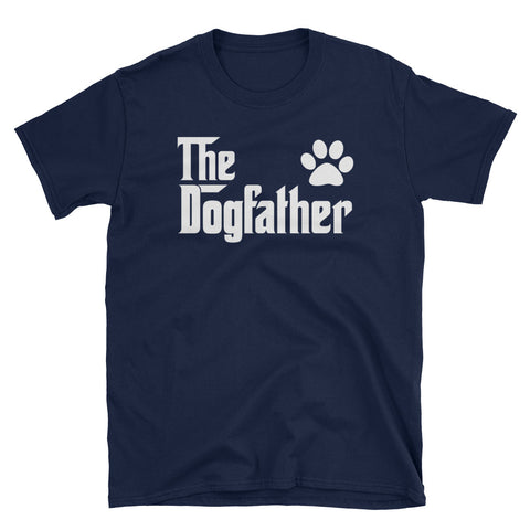 Image of Personalized The Dogfather Short-Sleeve Unisex T-Shirt, Dog Paw Shirt, Dog Dad Shirt For Father's Day