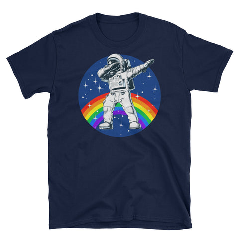 Image of Gay Dab LGBT Astronaut Short-Sleeve Unisex T-Shirt, LGBTQ Pride Shirt, Gay Pride, Lesbian Pride