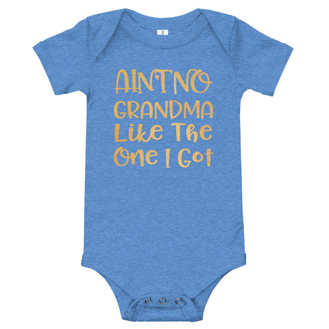 Image of Personalized Funny Ain't No Grandma Like The One I Got T-Shirt, Funny Onesies Bodysuits For Kids