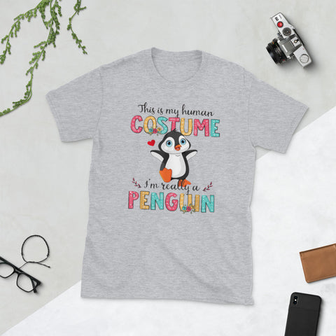 Image of Halloween Human Costume Penguin Lover Short-Sleeve Unisex T-Shirt
