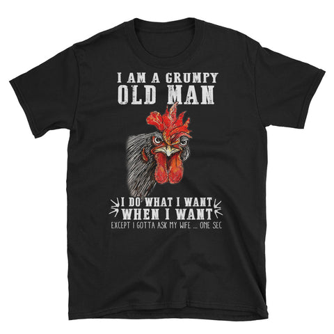 Image of I'm A Grumpy Old Man I Do What I Want When I Want Short-Sleeve Unisex T-Shirt, Farmer Shirt