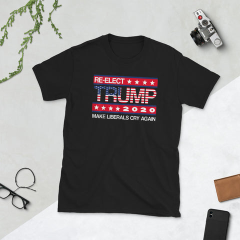 Image of Donald Trump Election 2020 Make Liberals Cry Again Short-Sleeve Unisex T-Shirt