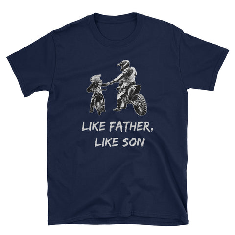 Image of Like Father - Like Son Motocross Short-Sleeve Unisex T-Shirt
