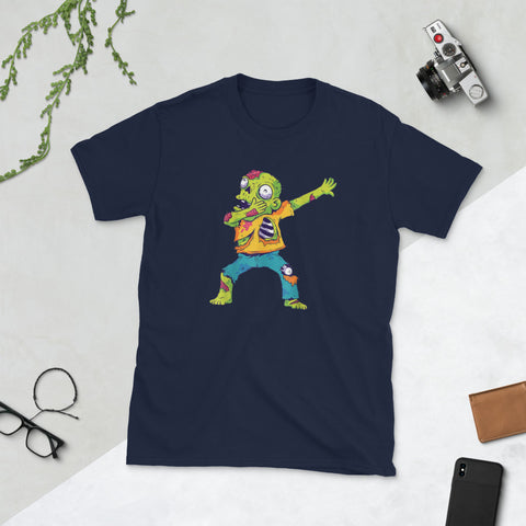 Image of Dabbing Zombie Halloween Dab Zombie Short-Sleeve Unisex T-Shirt