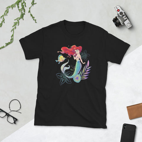 Image of Mermaid Princess Birthday Gift Short-Sleeve Unisex T-Shirt