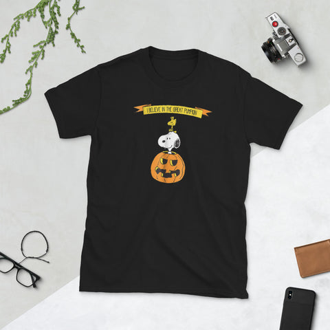Image of I Believe In The Great Pumpkin Halloween Short-Sleeve Unisex T-Shirt