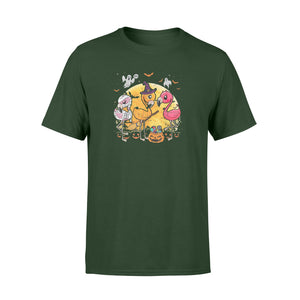 Flamingo Lover Funny Pumpkin Halloween Party - Premium T-shirt