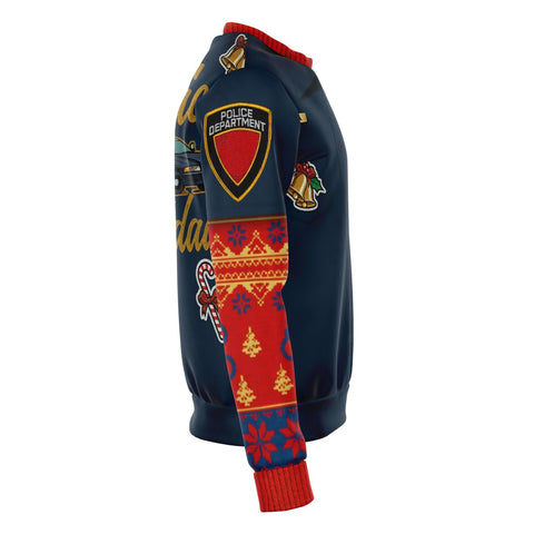Image of Police Navidad Ugly Christmas Sweatshirt