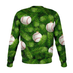 Baseball Ball Tree Ugly Christmas AOP