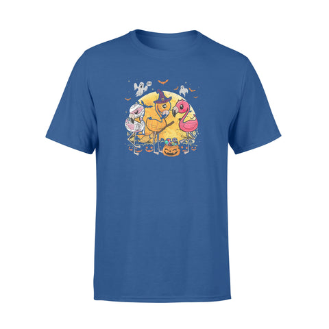 Image of Flamingo Lover Funny Pumpkin Halloween Party - Premium T-shirt