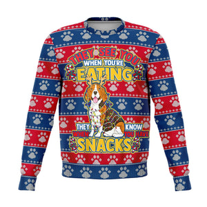 Funny Eat Snack Ugly Christmas Sweater