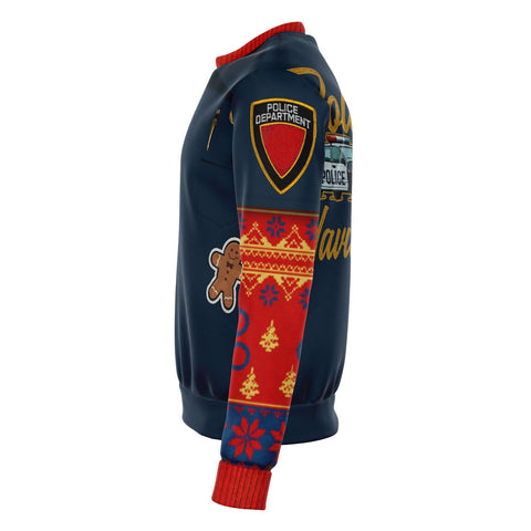 Image of Police Navidad Ugly Christmas Sweatshirt