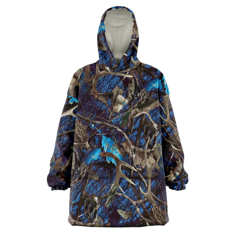 Image of Turquoise Hunting Camo - Snug Hoodie AOP