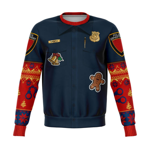 Image of Police Navidad Ugly Christmas Sweatshirt