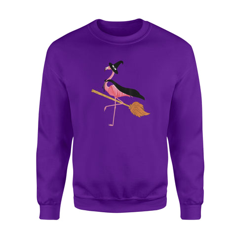 Image of Flamingo Witch Easy Halloween Costume - Standard Fleece Sweatshirt