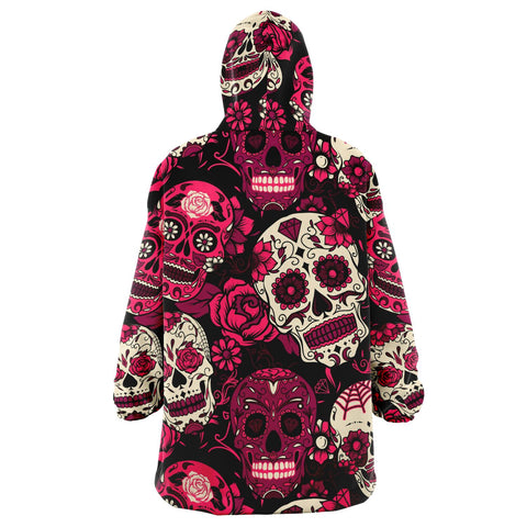 Image of Sugar Skull Pink - Snug Hoodie AOP