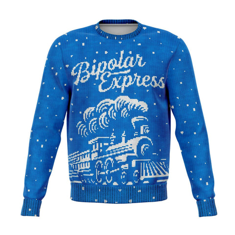 Image of Bipolar Express Ugly Christmas Sweatshirt
