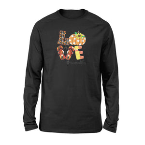 Love nana life- Halloween sunflower - Standard Long Sleeve