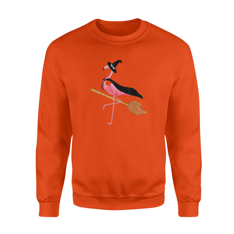 Image of Flamingo Witch Easy Halloween Costume - Standard Fleece Sweatshirt