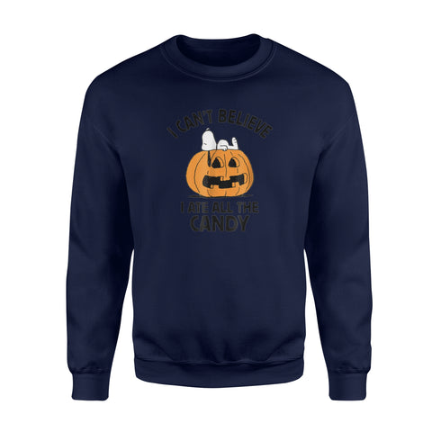 Image of Peanuts Halloween Snoopy All The Candy - Standard Fleece Sweatshirt