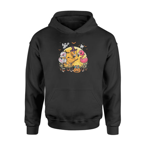 Image of Flamingo Lover Funny Pumpkin Halloween Party - Standard Hoodie