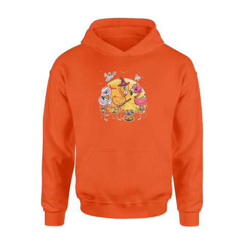 Image of Flamingo Lover Funny Pumpkin Halloween Party - Standard Hoodie