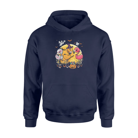 Image of Flamingo Lover Funny Pumpkin Halloween Party - Standard Hoodie
