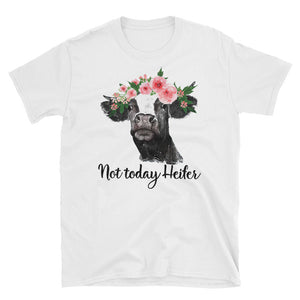 Not Today Heifer Short-Sleeve Unisex T-Shirt, Funny Heifer Lover T-shirt For Women