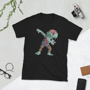 Dabbing Zombie Halloween Funny Zombies Short-Sleeve Unisex T-Shirt