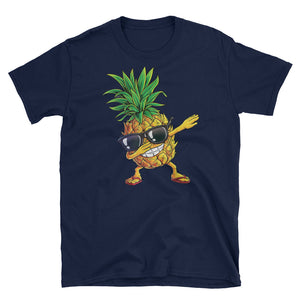 Dabbing Pineapple Sunglasses Aloha Beaches Hawaii Short-Sleeve Unisex T-Shirt