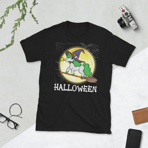 Halloween Unicorn Witch Moon Halloween Costume Short-Sleeve Unisex T-Shirt