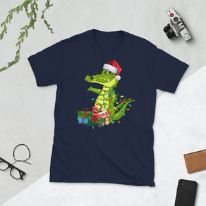 Crocodile Christmas Matching Family Group Christmas Short-Sleeve Unisex T-Shirt