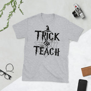Trick or Teach Teacher Halloween Short-Sleeve Unisex T-Shirt
