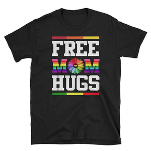Free Mom Hugs Daisy Flowers Short-Sleeve Unisex T-Shirt, Lgbt Day Shirt, Gay Lesbian Shirt, LGBTQ Pride Shirt