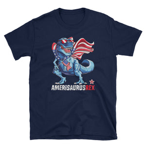 Dinosaur 4th of July Amerisaurus T Rex Short-Sleeve Unisex T-Shirt