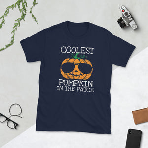 Kids Coolest Pumpkin In The Patch Halloween Costume Short-Sleeve Unisex T-Shirt