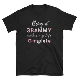 Personalized Being A Grammy Makes My Life Complete Short-Sleeve Unisex T-Shirt, Funny T-shirt For Grandma