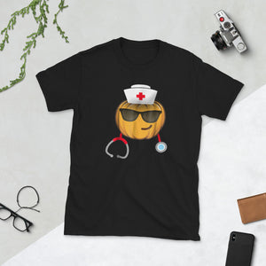 Nurse Halloween Emoji Short-Sleeve Unisex T-Shirt