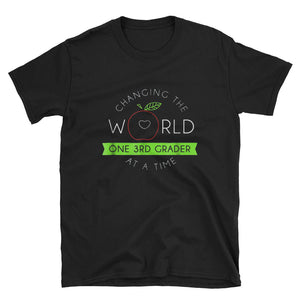 Teacher -Changing The World 3rd Grade Short-Sleeve Unisex T-Shirt