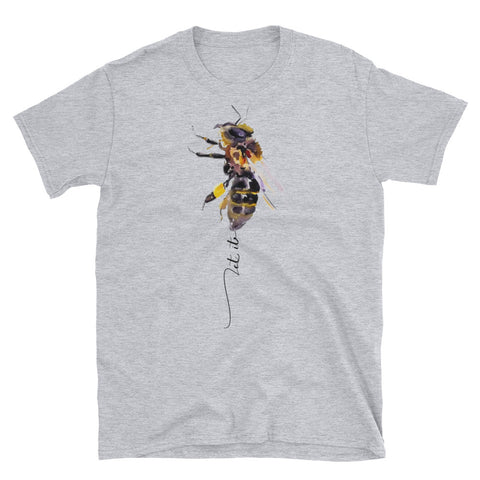 Image of Let It Bee Short-Sleeve Unisex T-Shirt, Funny Bee T-shirt For Men and Women