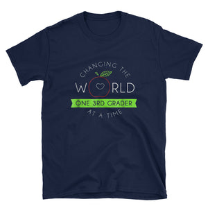 Teacher -Changing The World 3rd Grade Short-Sleeve Unisex T-Shirt