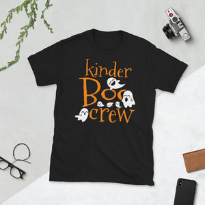 Kinder Boo Crew Kinder Crew Halloween Ghost Cute Short-Sleeve Unisex T-Shirt