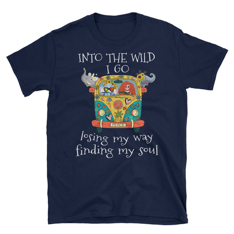 Image of Into The Wild I Go Losing My Way Short-Sleeve Unisex T-Shirt