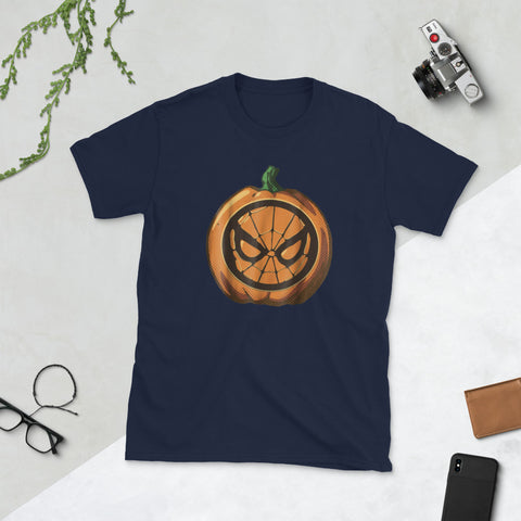 Image of Halloween Pumpkin Graphic Short-Sleeve Unisex T-Shirt