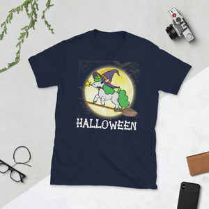 Halloween Unicorn Witch Moon Halloween Costume Short-Sleeve Unisex T-Shirt